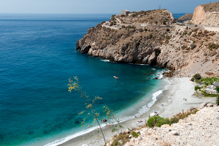 Maro Beach on eastern Costa del Sol